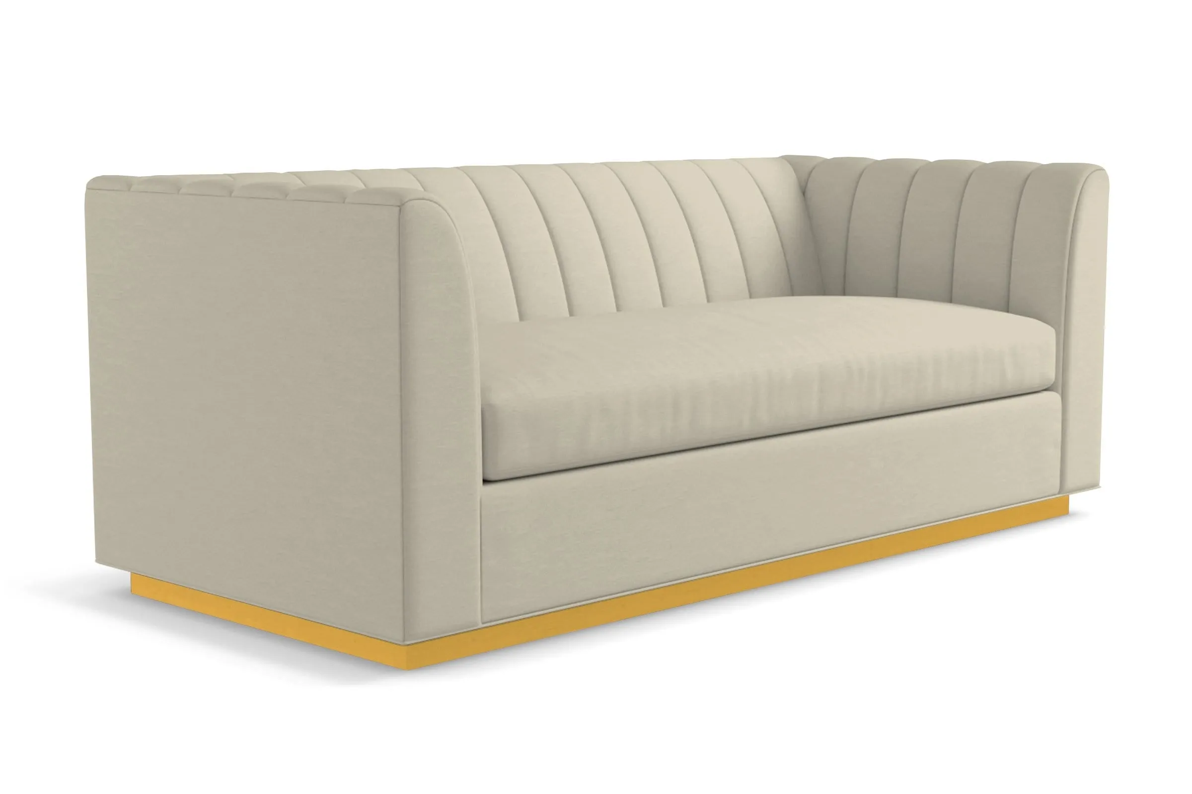Nora Queen Size Sleeper Sofa Bed :: Leg Finish: Natural / Sleeper Option: Deluxe Innerspring Mattress