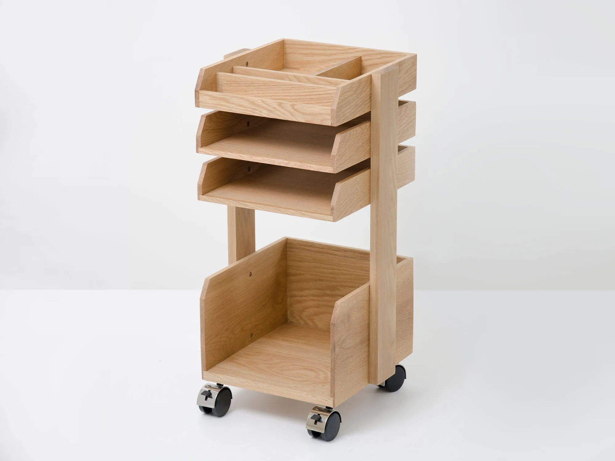 Oak Desk Trolley