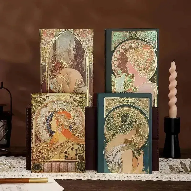 Opulent Vintage Illustrated Notebook