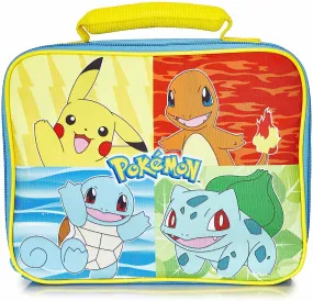 Pokemon Lunch Box Kids, Insulated Lunch Bag for School (Blue)