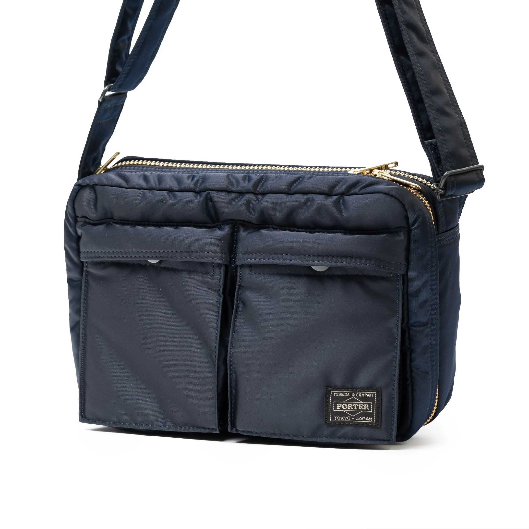 Porter Yoshida & Co Tanker Series Small Shoulder Bag Iron Blue