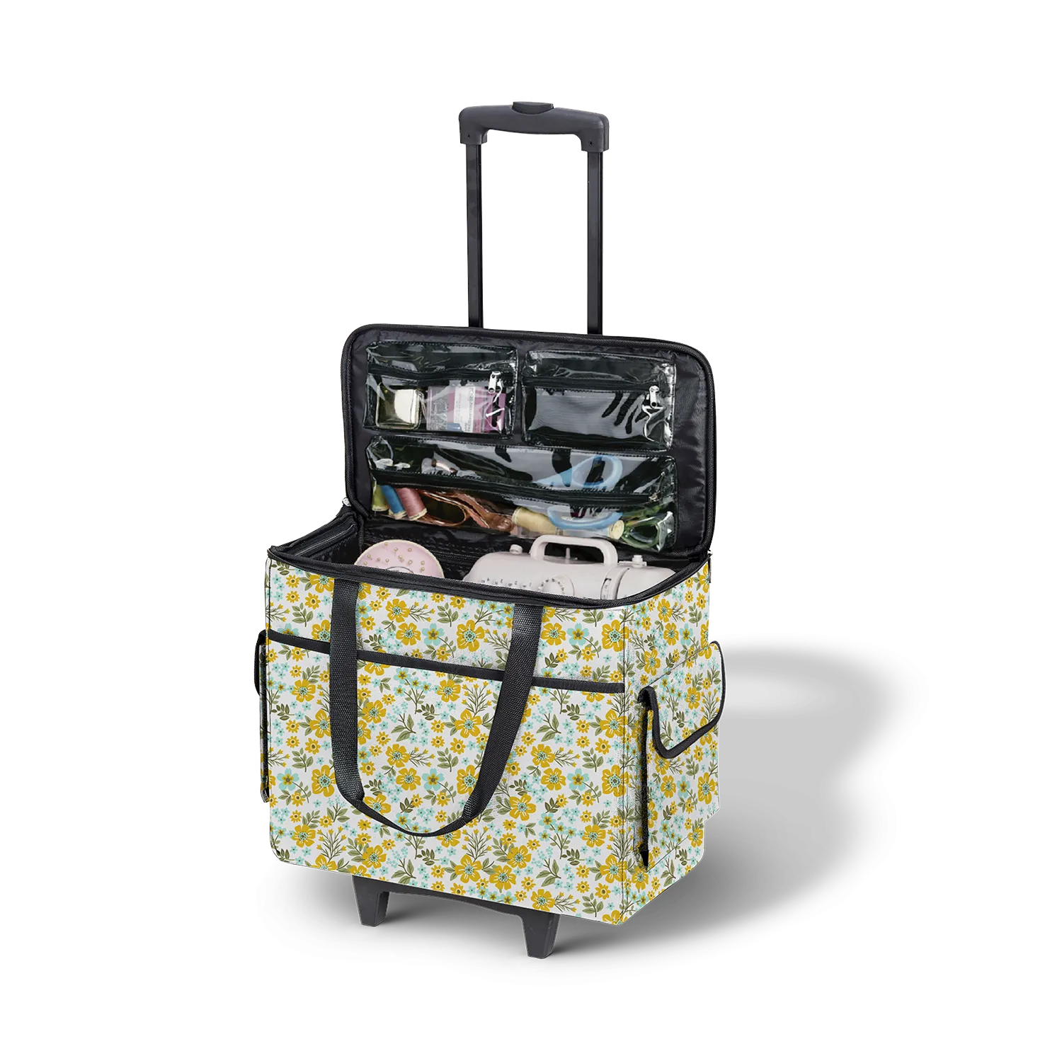 Printed Sewing Machine Trolley Bag