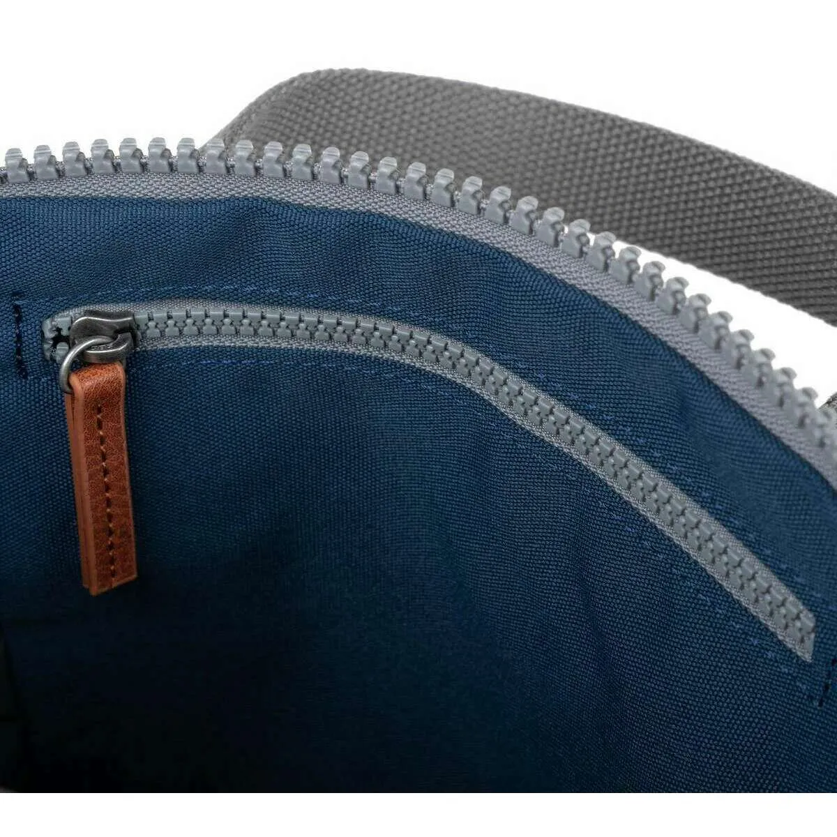 Roka Finchley A Small Sustainable Canvas Backpack - Deep Blue