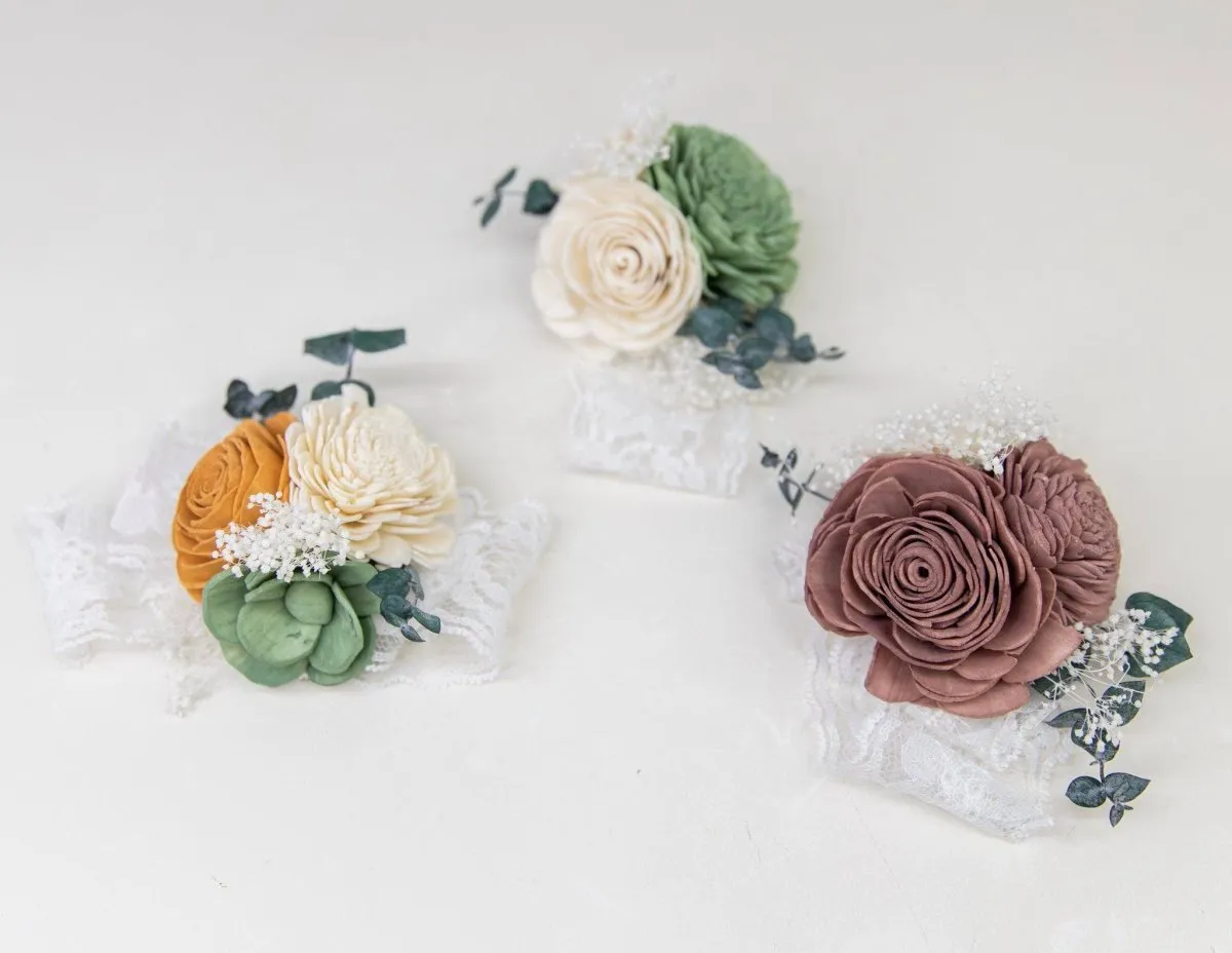 Rustic Chic Corsage (Set of 3)*