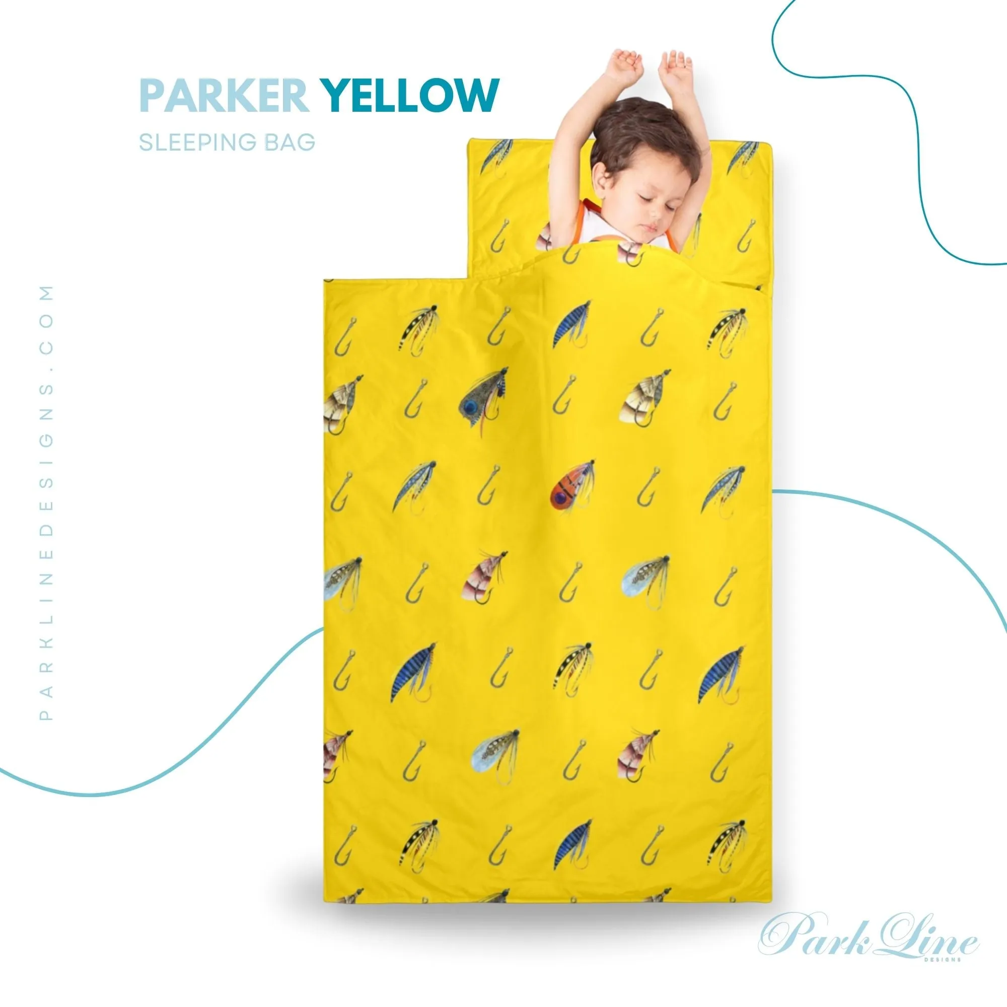 Sail Boat Kids' Long Sleeping Bag | A Catchy Blend of Comfort & Style | Lightweight and Durable Sleeping Bag for Kids