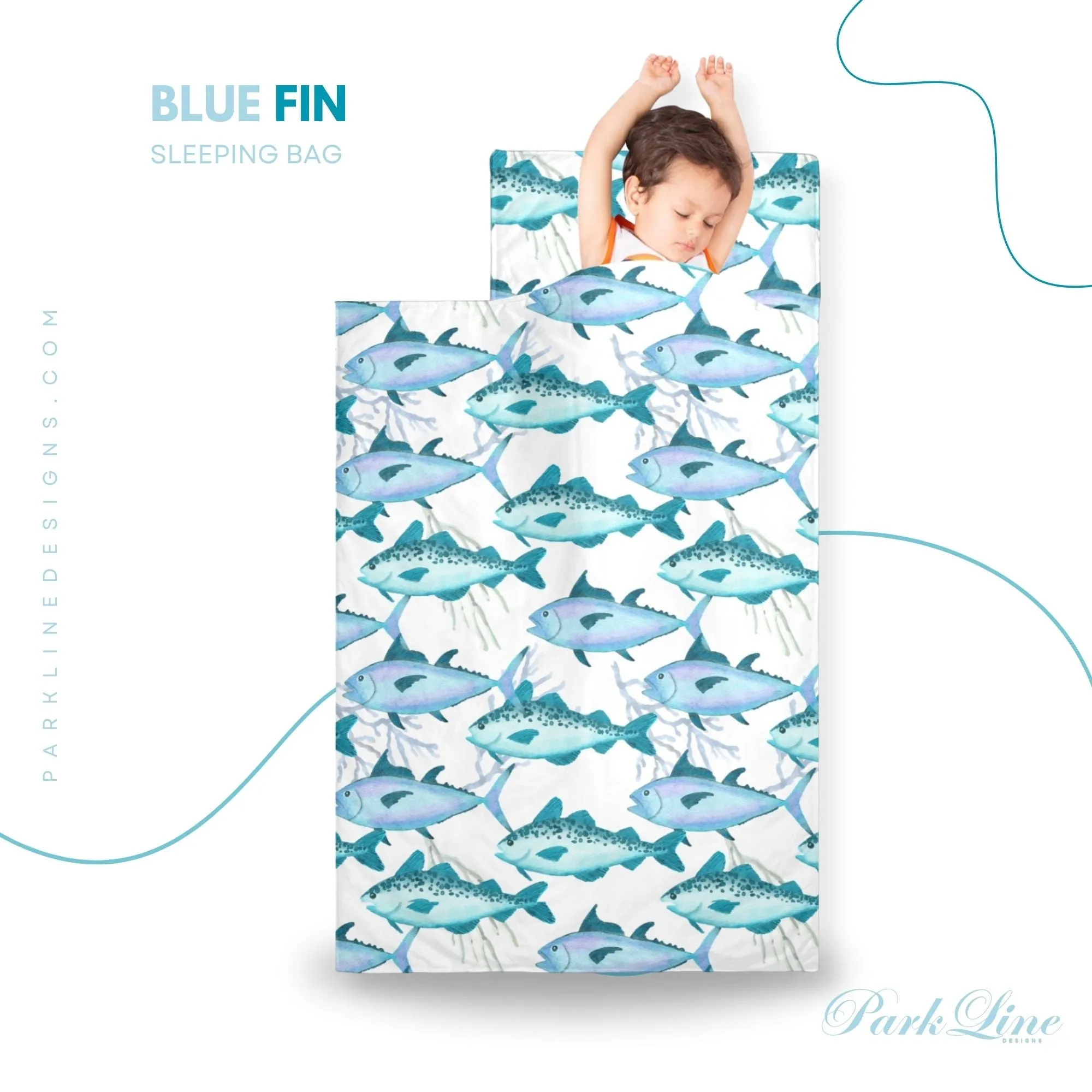 Sail Boat Kids' Long Sleeping Bag | A Catchy Blend of Comfort & Style | Lightweight and Durable Sleeping Bag for Kids