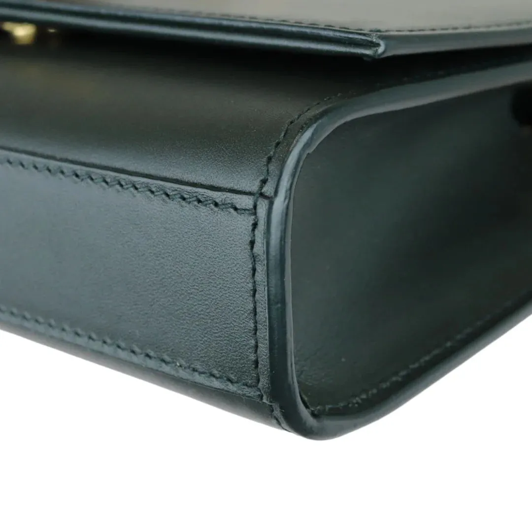 SAINT LAURENT Kate Tassel Small Calfskin Green GHW YSL