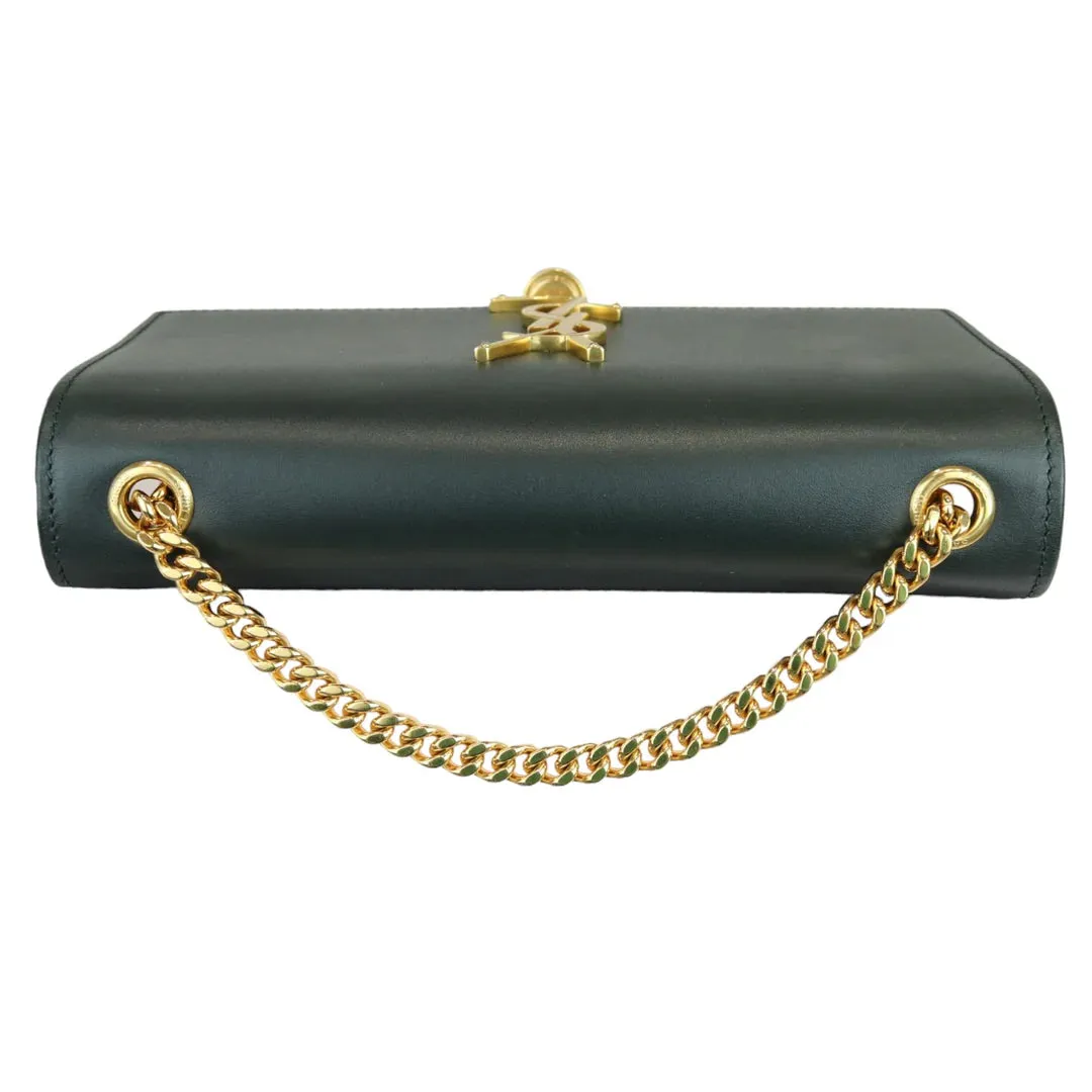 SAINT LAURENT Kate Tassel Small Calfskin Green GHW YSL