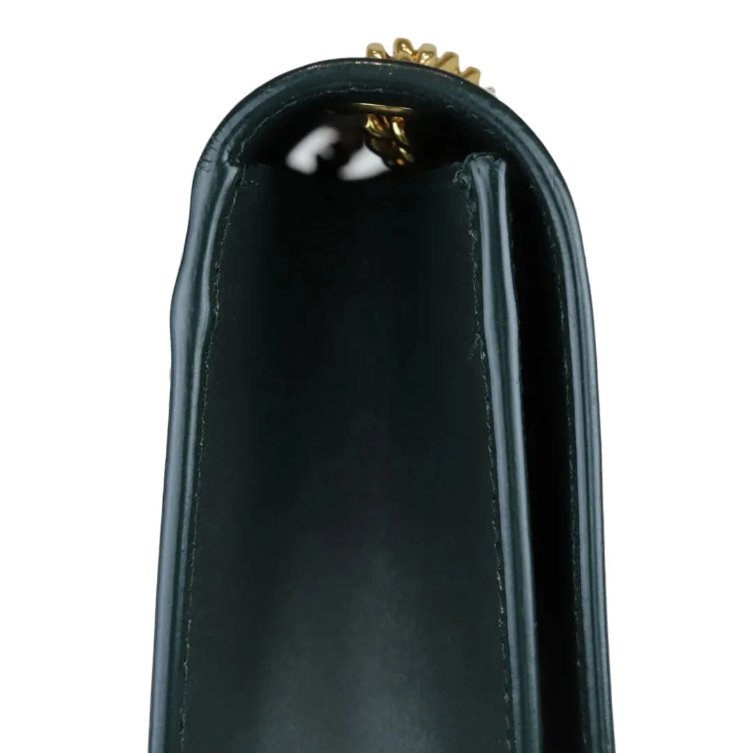 SAINT LAURENT Kate Tassel Small Calfskin Green GHW YSL