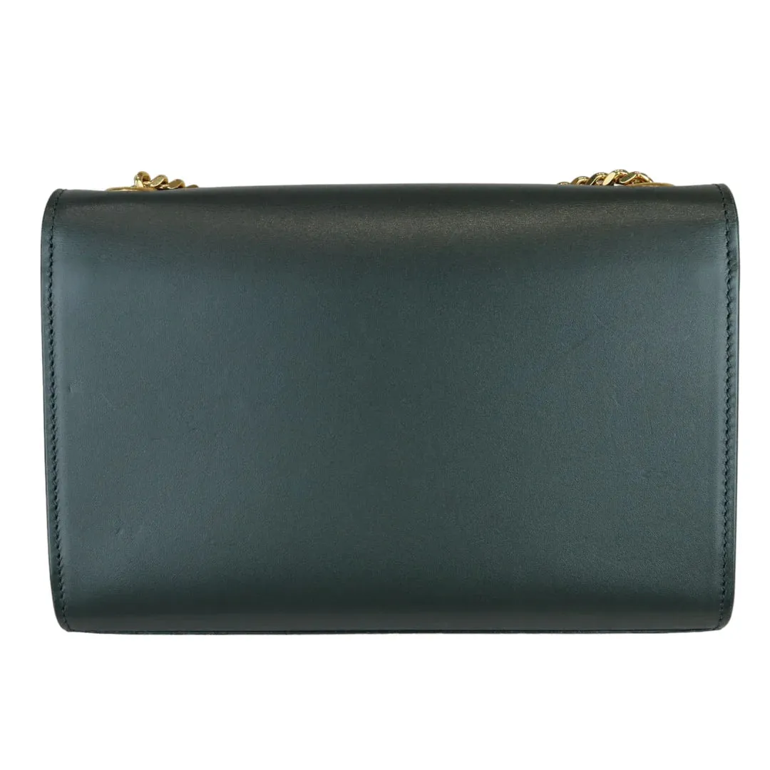 SAINT LAURENT Kate Tassel Small Calfskin Green GHW YSL