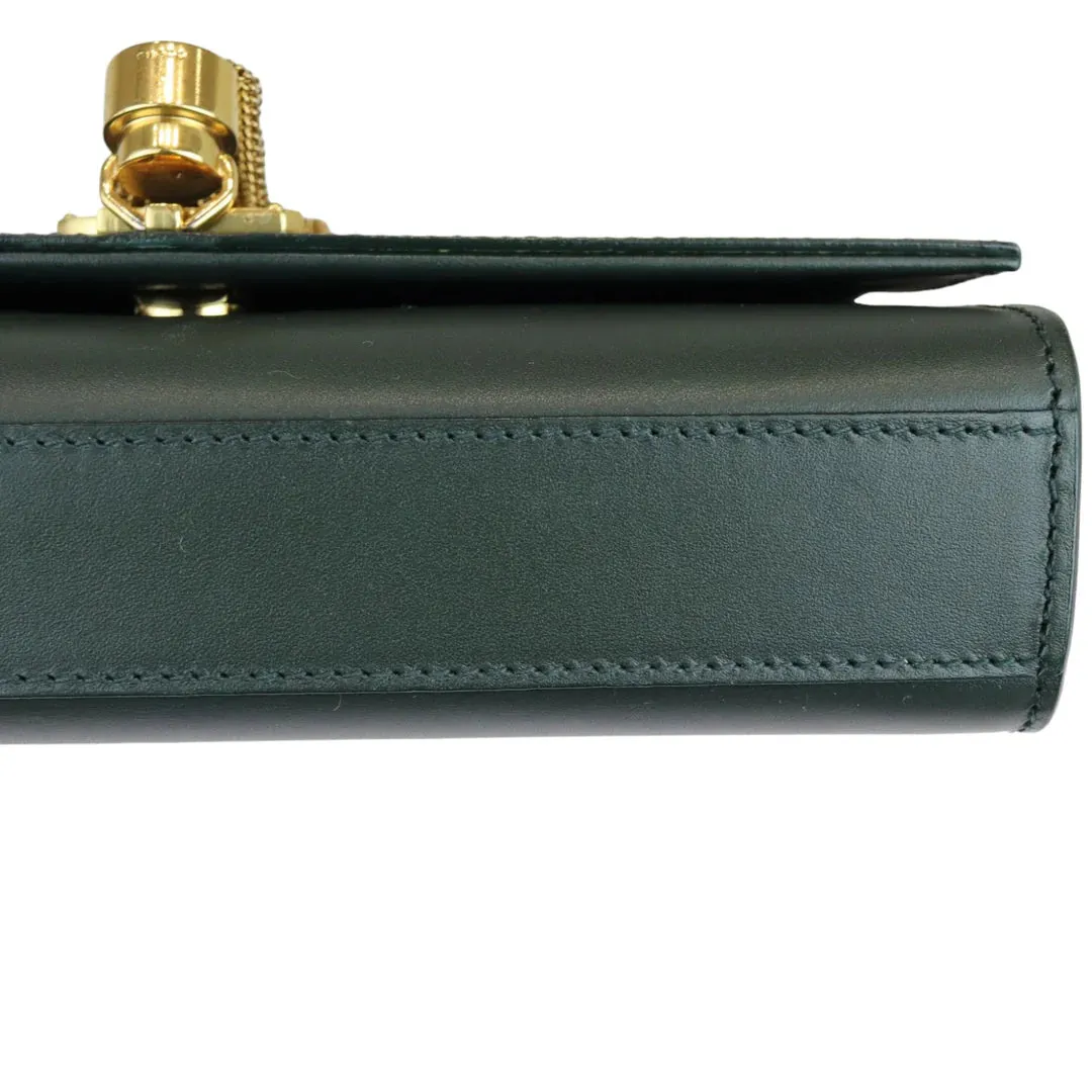 SAINT LAURENT Kate Tassel Small Calfskin Green GHW YSL