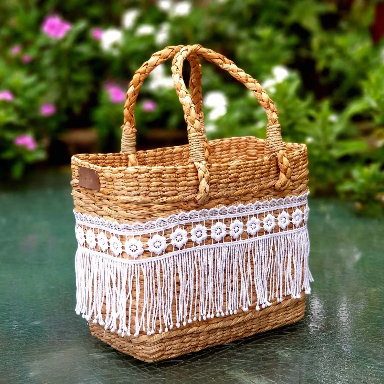 Santorini Macrame Beach Bag