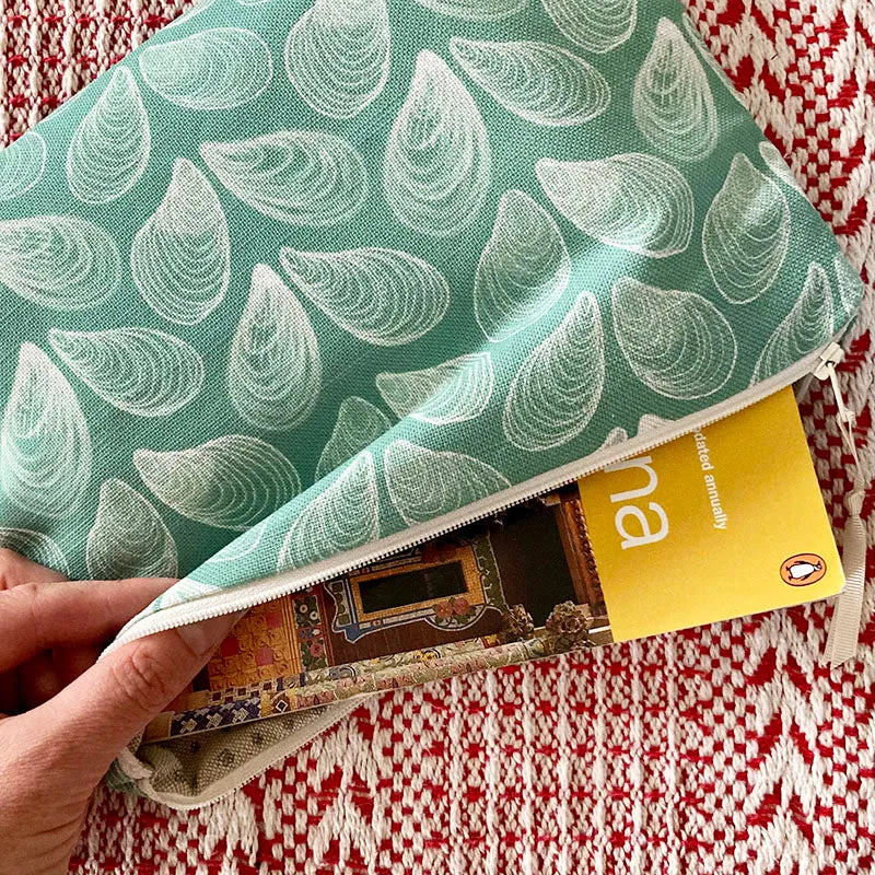 Sea Green Mussels Travel Pouch