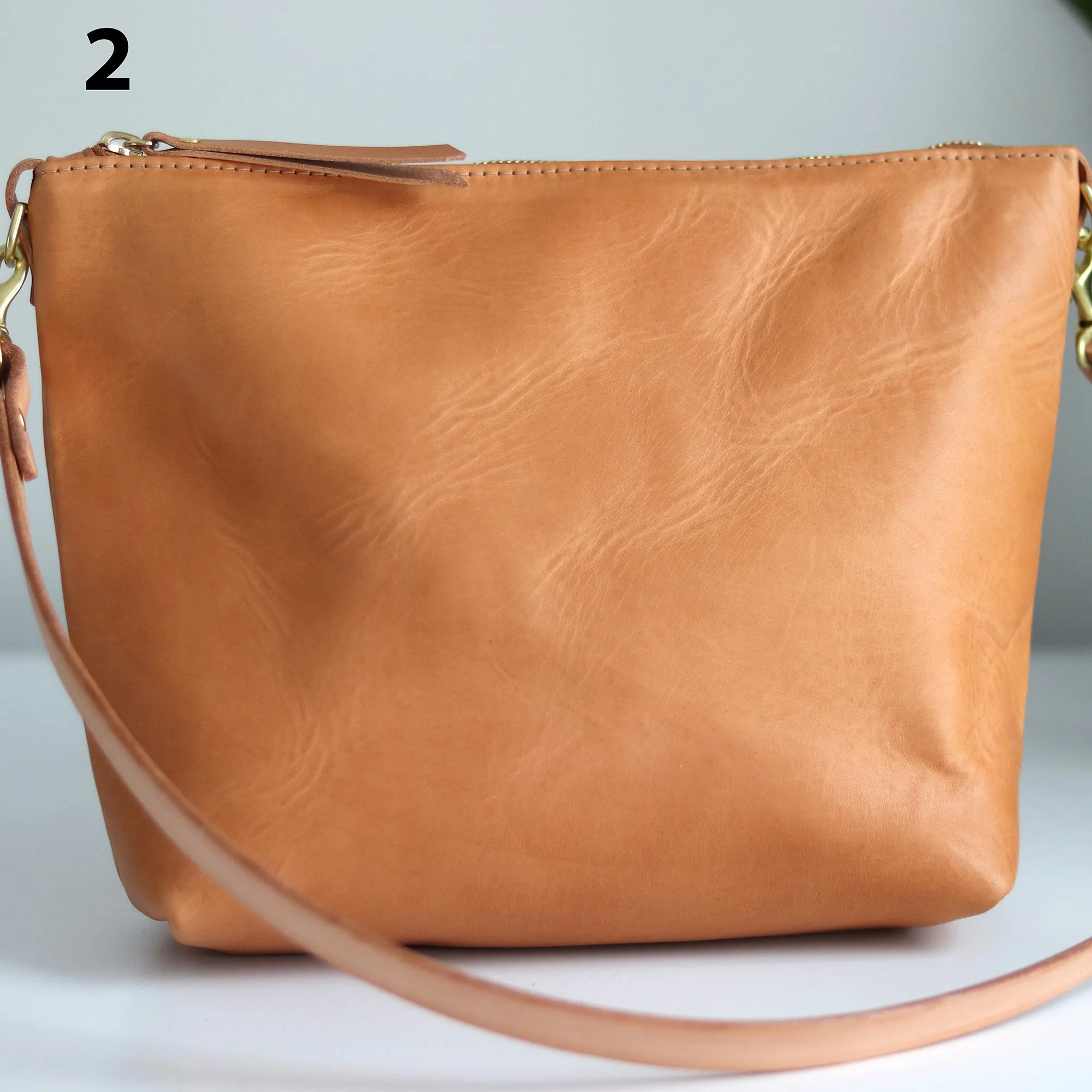 Seconds Sale - Crossbody Bag with Monogram - Beige