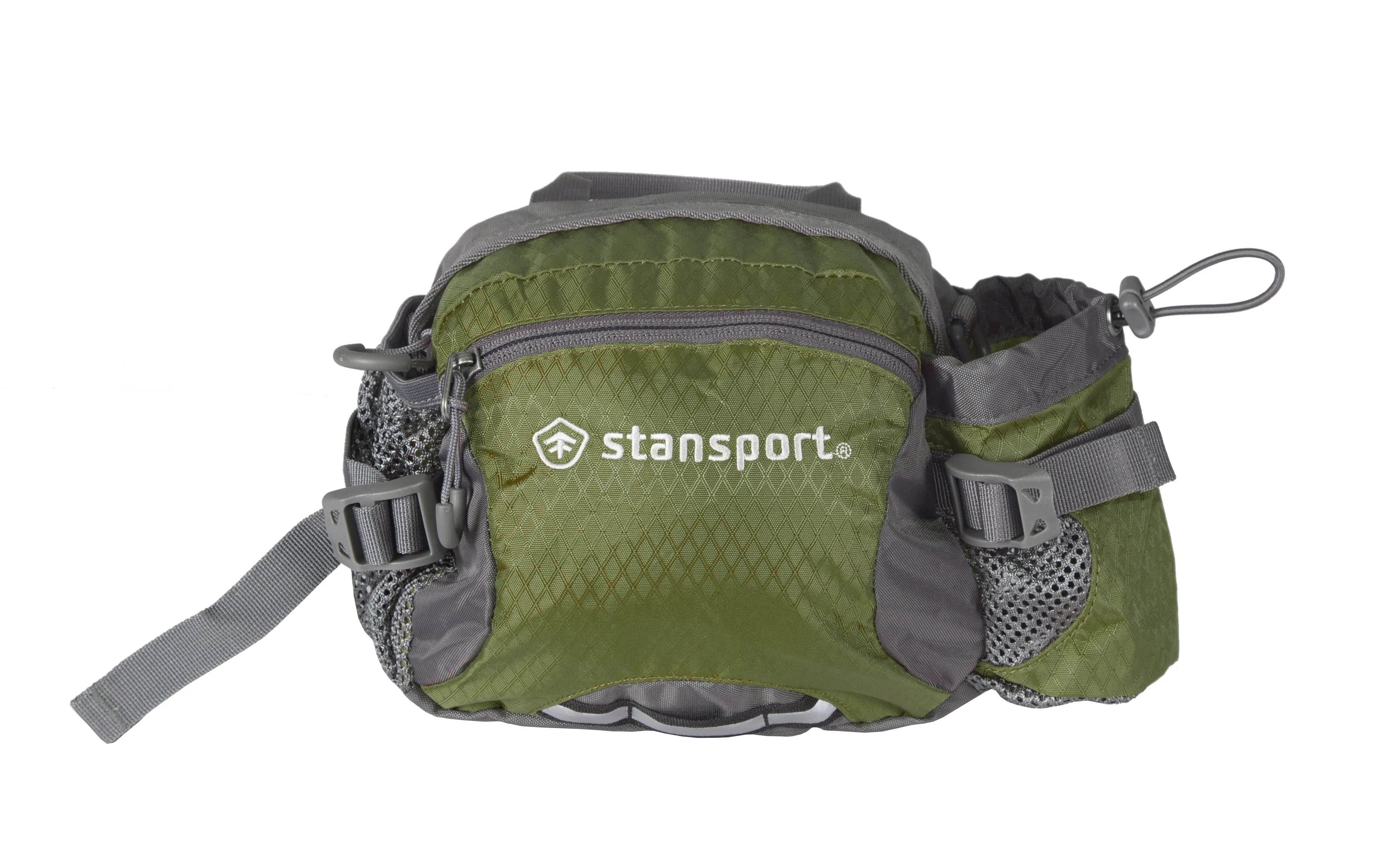 Stansport Waist/Shoulder Pack W/Bottle Holder - Olive - 5 Liter