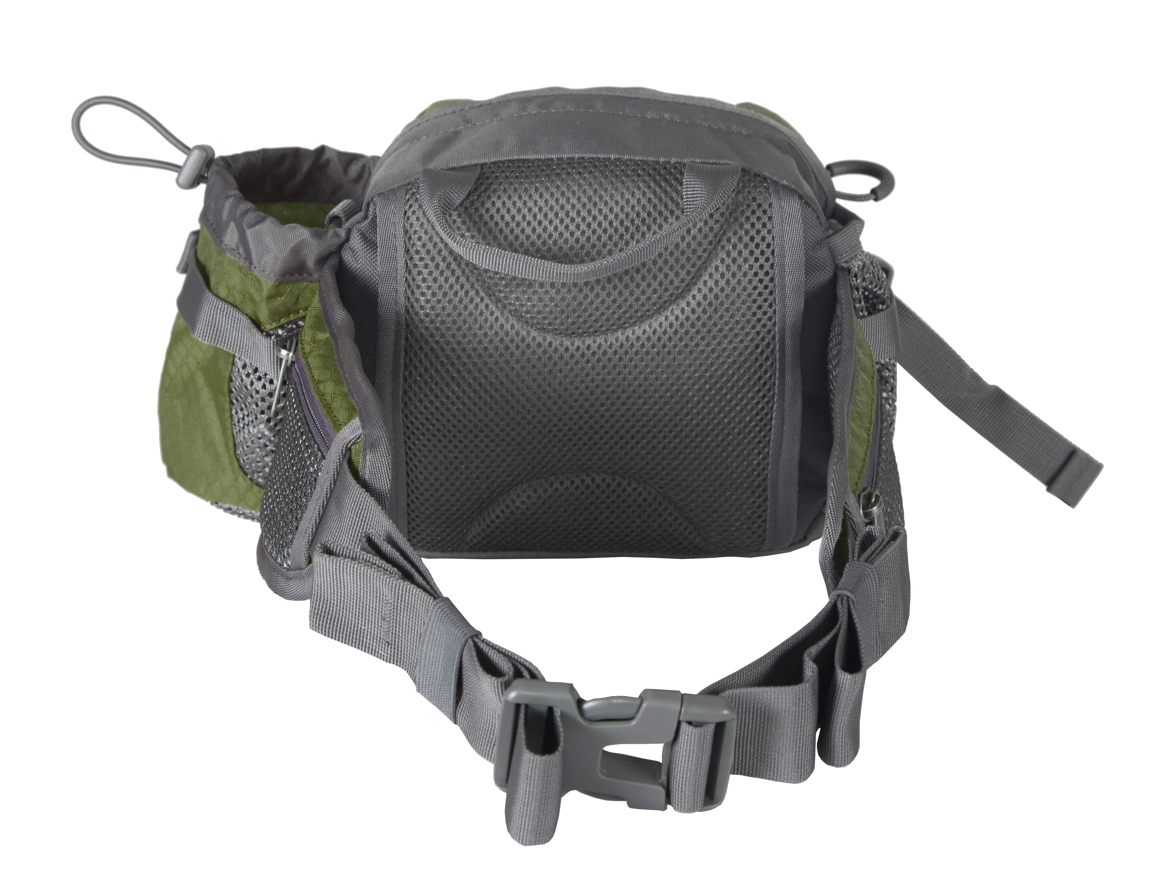 Stansport Waist/Shoulder Pack W/Bottle Holder - Olive - 5 Liter