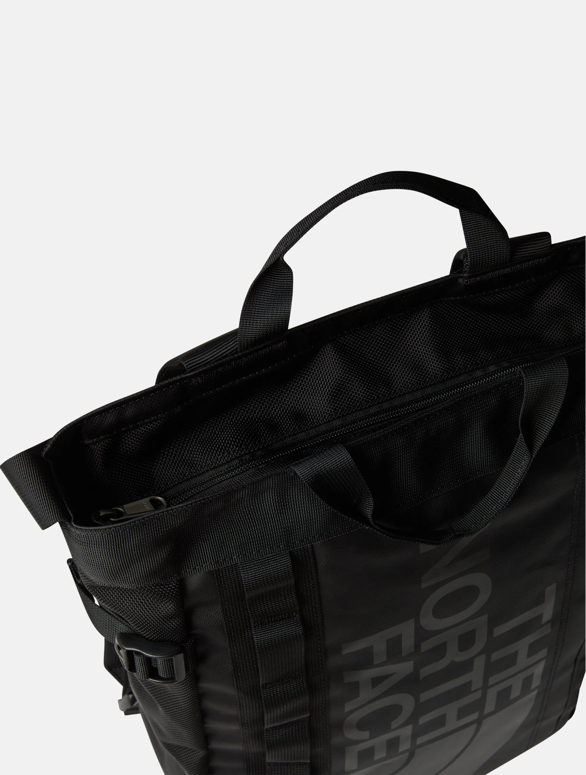 Tote Bag in Materiale Robusto Nero