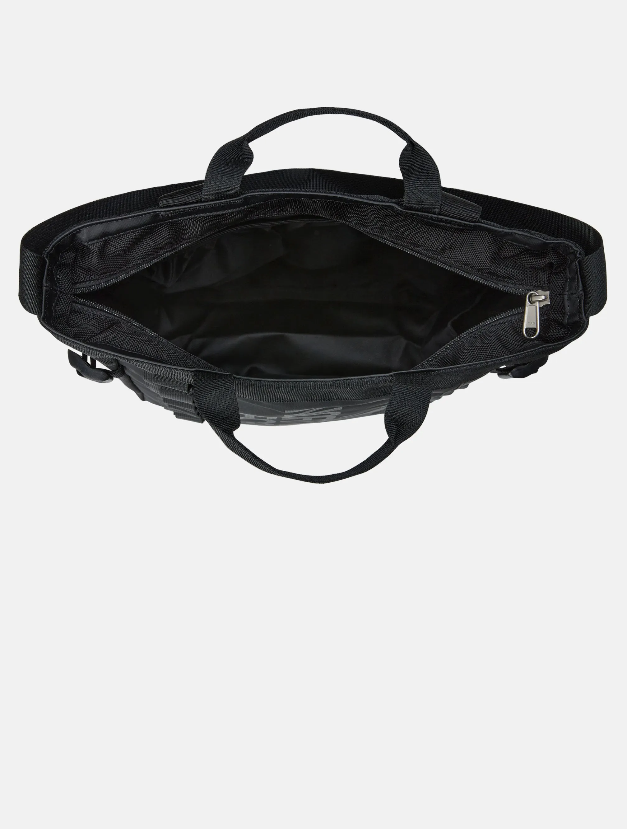 Tote Bag in Materiale Robusto Nero