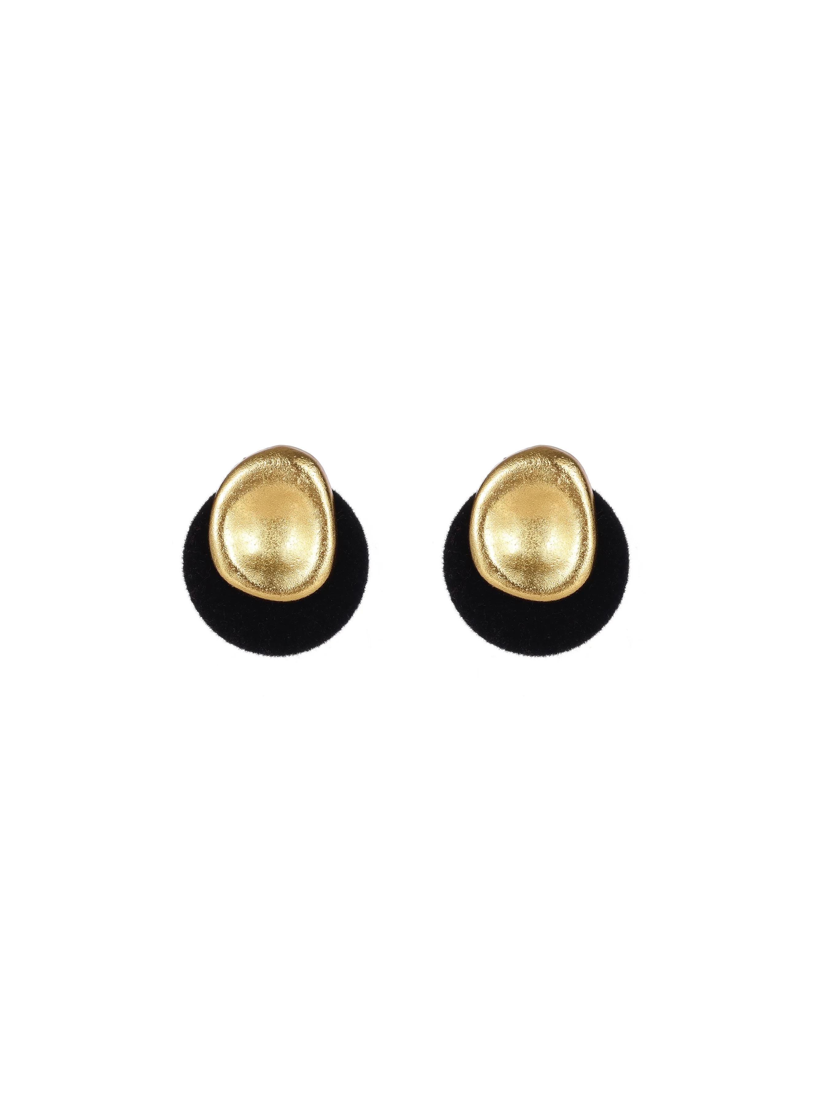 Velvet Metal Drop Earrings