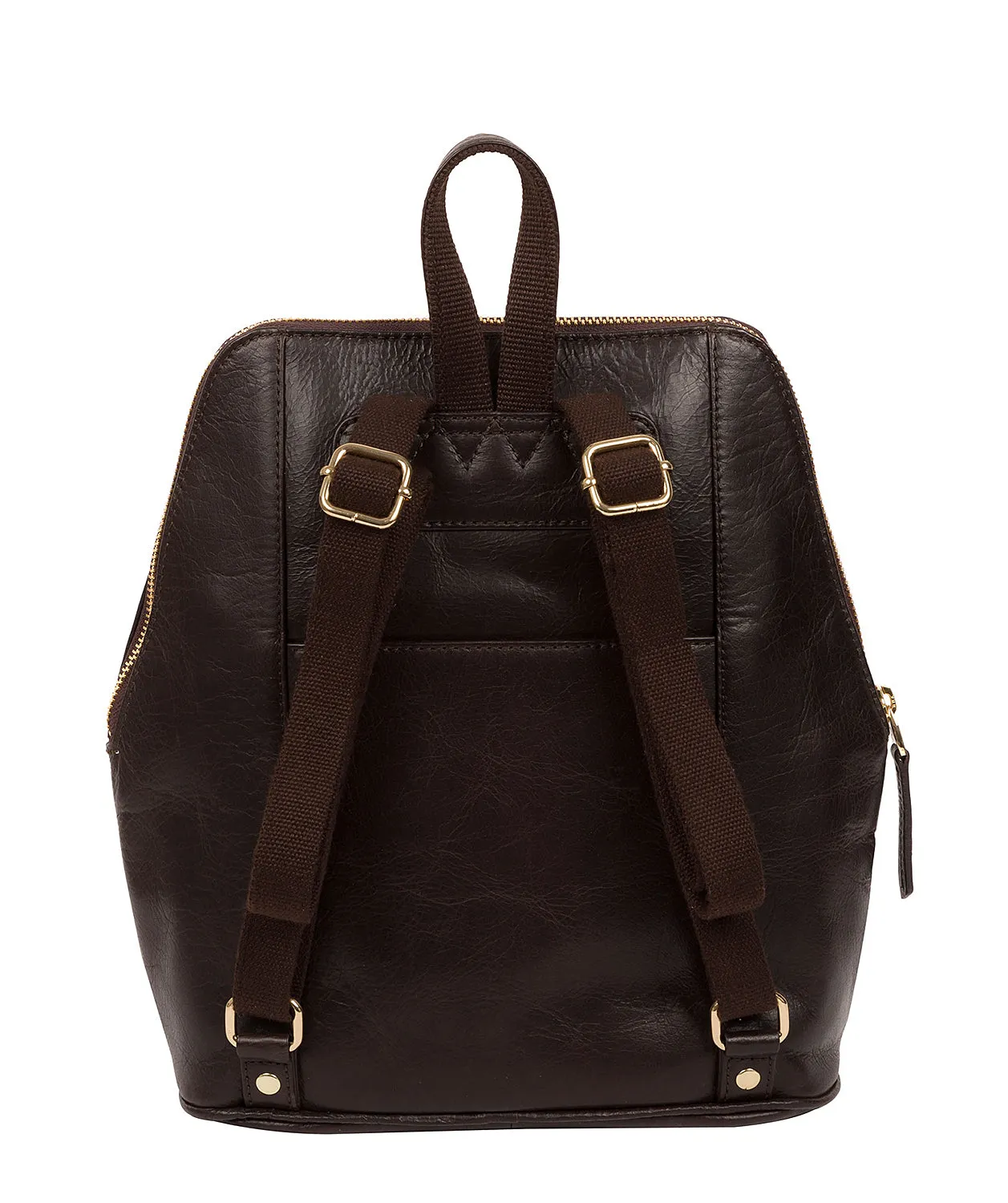 'Verbena' Dark Brown Leather Backpack