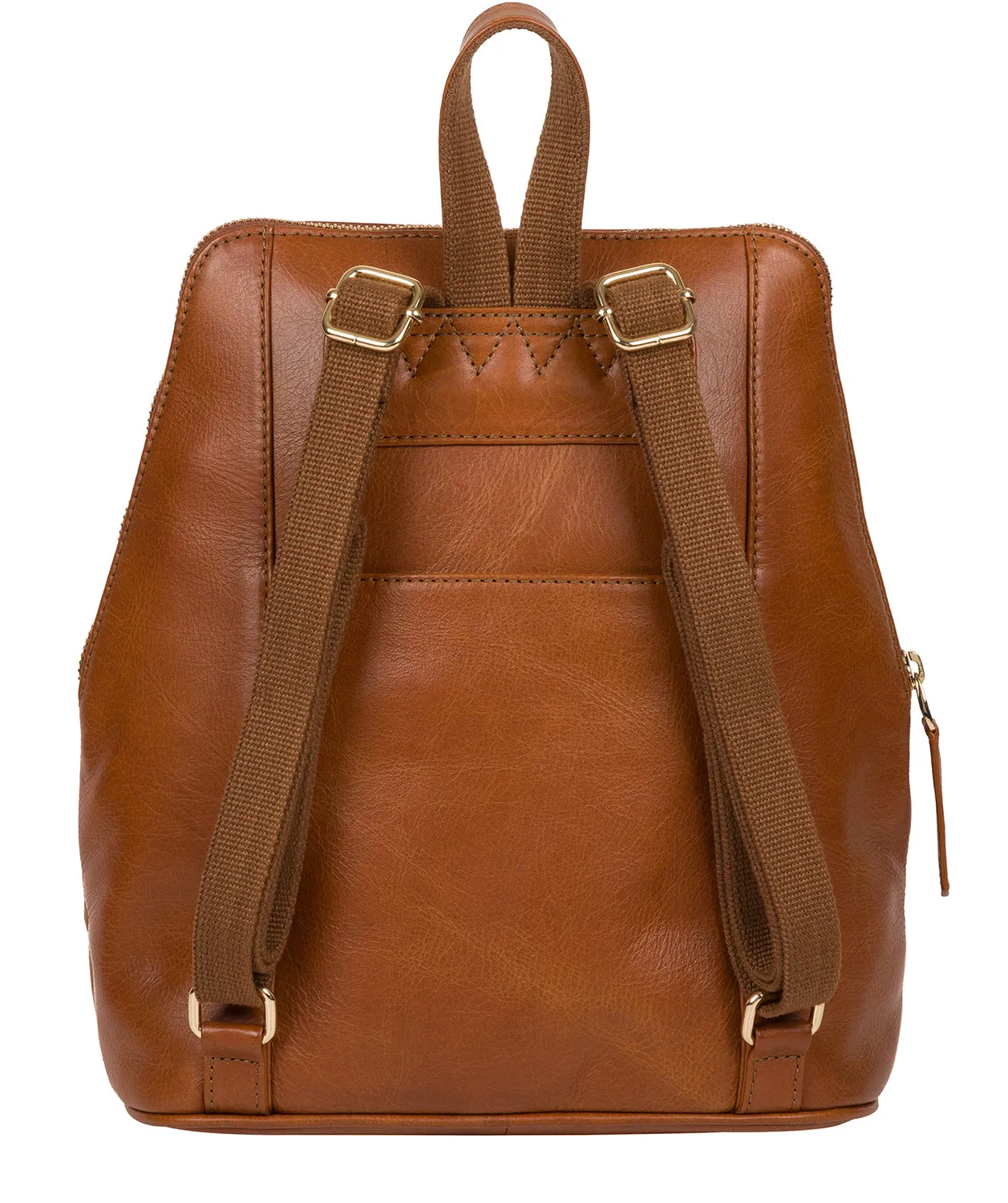 'Verbena' Hazelnut Leather Backpack