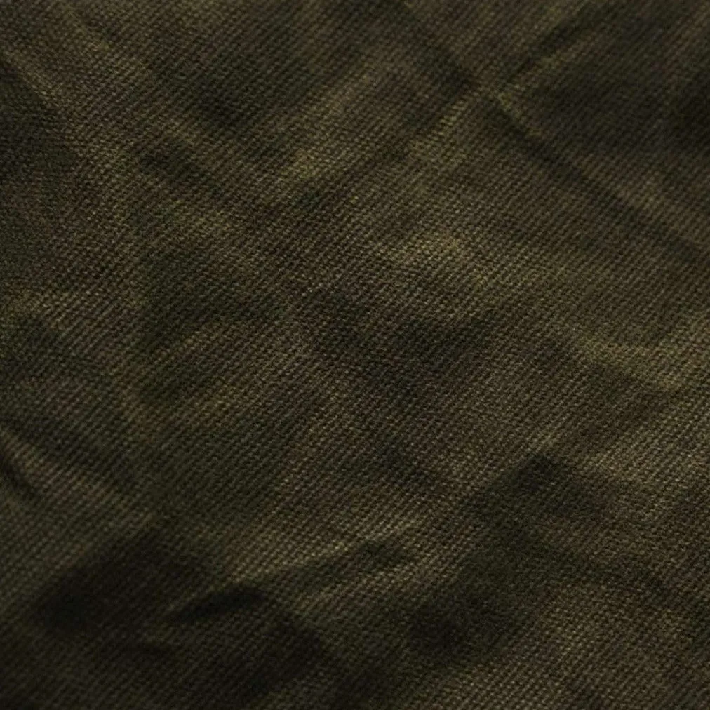 Waxed Army Duck Canvas- Forest Green