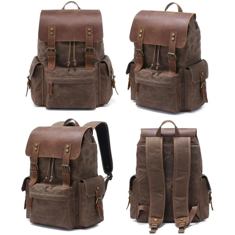 Waxed Canvas Backpack | LATVIA